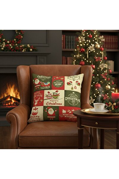 OEM Decorative Christmas pillowcase, with inner zipper, polyester, 6220-26