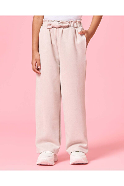 REDTAG Girls Beige With Bow Trouser