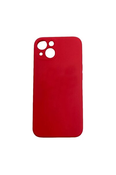 Doty silicone case for iPhone 13 (6.1") red, microfiber lined