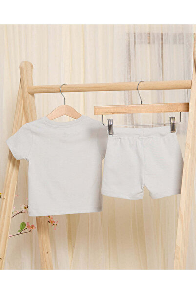 REDTAG Infant Boys Grey Simba Simba Printed Casual Set (2 Piece)