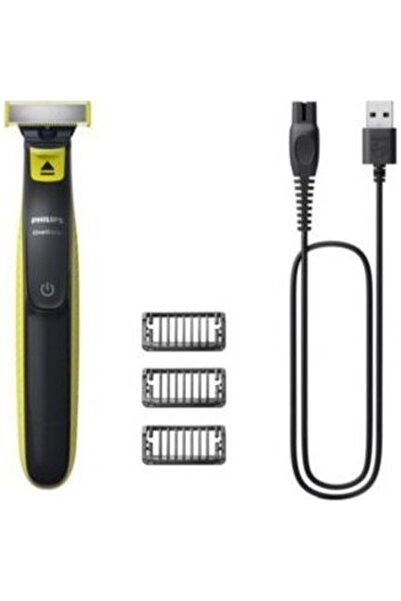 Philips QP2724/10 Shaver — 45 min Battery, Washable, Gray/Green