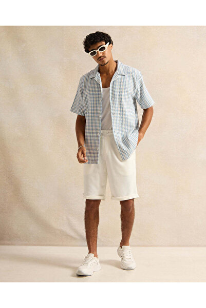 REDTAG Men Ivory Active Shorts