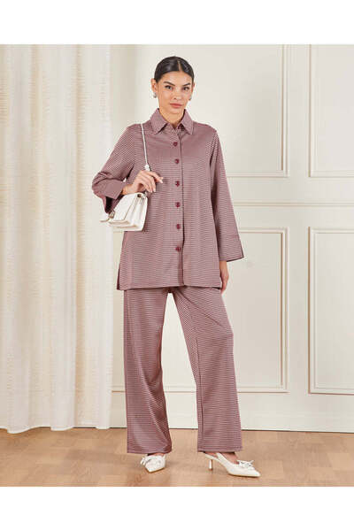 REDTAG Women Red Printed Wide Leg Trouser