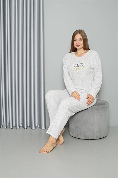 alfa expres Clothing Welsoft Fleece Women's Plus Size Pajama Set Ecru