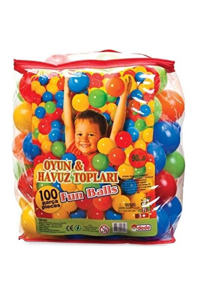 PİLSAN Dede Oyun Ve Havuz Topu 9 Cm (100 Adet Pvc Torbada)