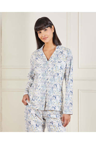 REDTAG Women White Floral Pyjama Set (2 Piece Set)