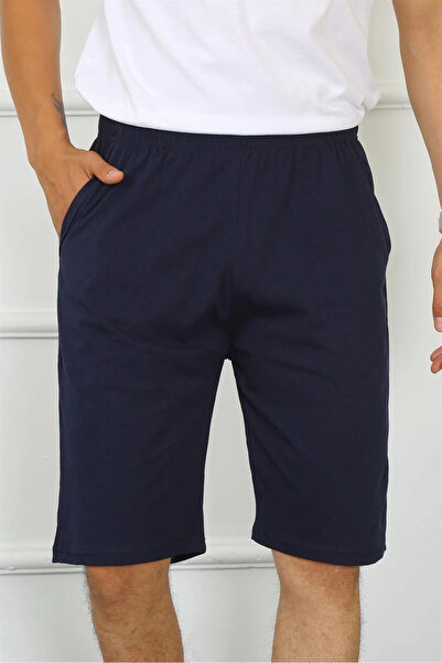alfa expres Clothing Men's Cotton Navy Blue Capri