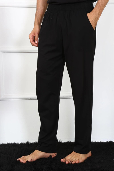 alfa expres Clothing Men's Cotton Black Single Bottom Pajamas