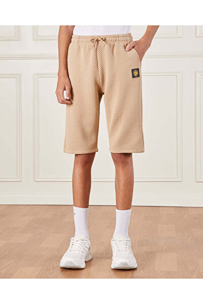 REDTAG Senior Boys Beige Jacquard Casual Set (2 Piece)