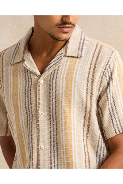REDTAG Men Beige Lounge Shirt