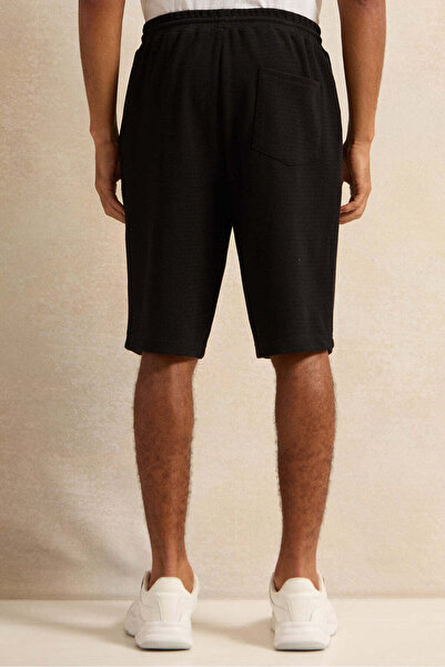 REDTAG Men Black Shorts