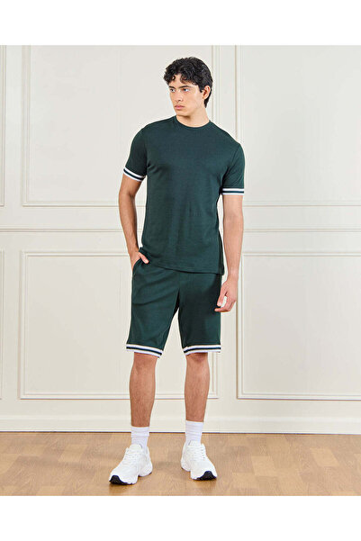 REDTAG Men Green Sports Shorts