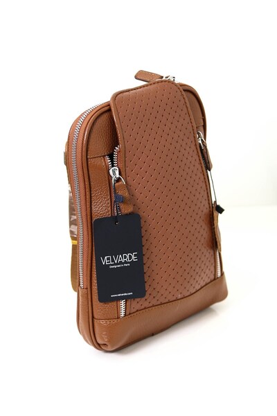Velvarde حقيبة جلدية (2002) بلون أسمر