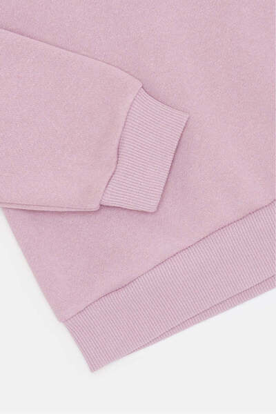 REDTAG Infant Girls Mauve Embellished Sweatshirt