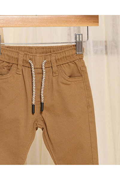 REDTAG Infant Boys Rust Pull On Chino Pants With Drawcord