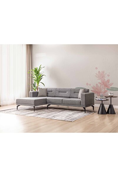 Storish Merlin Sol Köşe Koltuk Eymen Gri