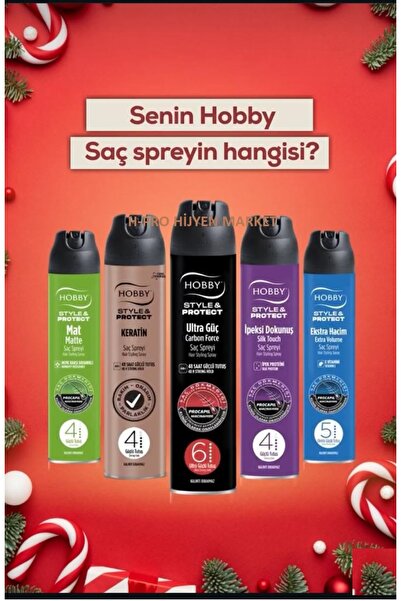 Hobby SAÇ SPREYLERİ SERİSİ 250 ML X 5