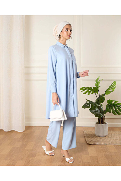 REDTAG Women Blue Wide Leg Trouser