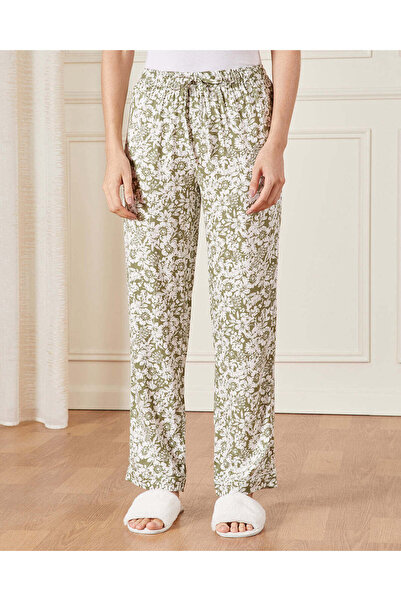 REDTAG Women Green Collared Pyjama Set (2 Piece)