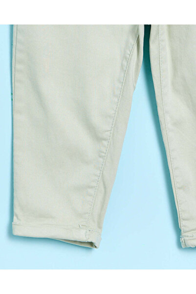 REDTAG Infant Girls Green Trousers With A Headband