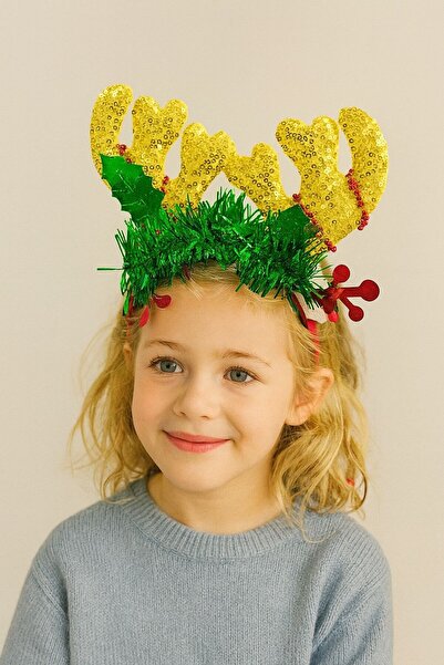 Arma House Led Işıklı Simli Geyik Boynuzlu Yılbaşı Tacı–Kutlama ve Parti Tacı...