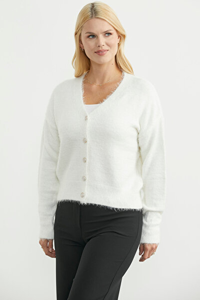Sementa Cotton Soft Knit Cardigan - White