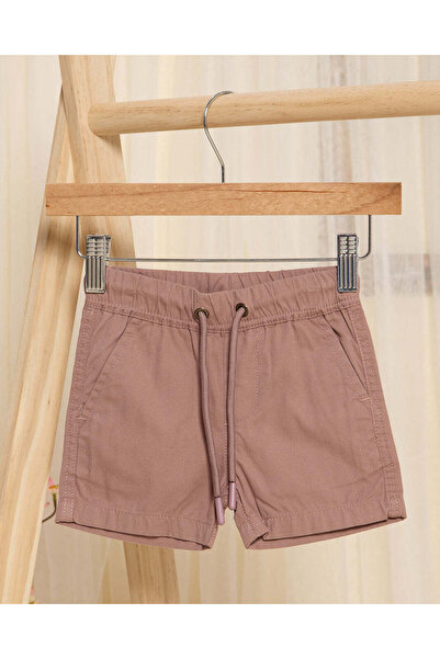 REDTAG Boys Brown Twill Basic Shorts