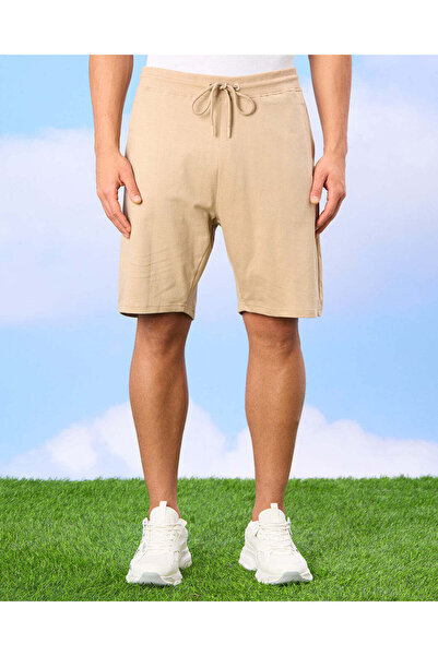 REDTAG Men Beige Active Shorts