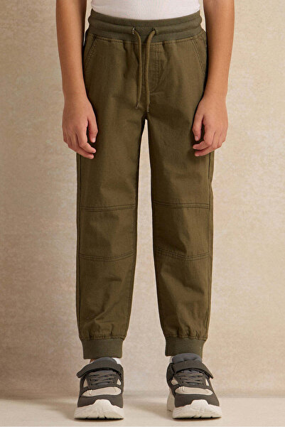 REDTAG Boys Olive Jogger Pants