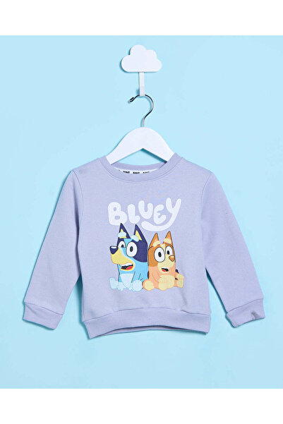REDTAG Infant Boys Lilac Bluey Printed Sweatshirt