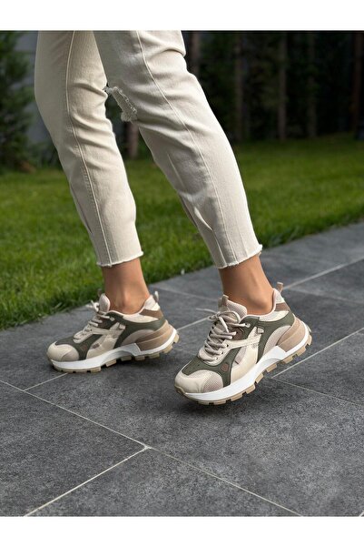 DİVA Yeşil Multi Bağcıklı Kadın Günlük Spor