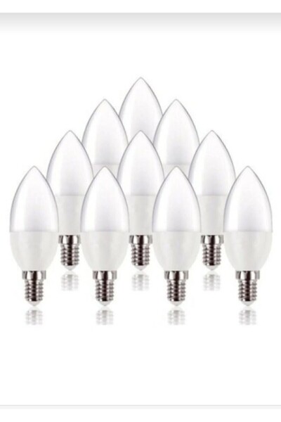 Osaka Light 10'Lu Paket 6w = 50w Eşdeğer 6500 Kelvin Beyaz ışık E14 Duylu 540...