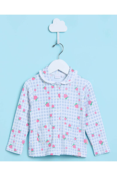 REDTAG Infant Girls Blue Printed Pyjama Set(2 Piece)