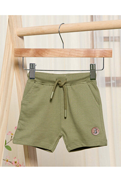 REDTAG شورت رياضي للأطفال الأولاد باللون الزيتوني