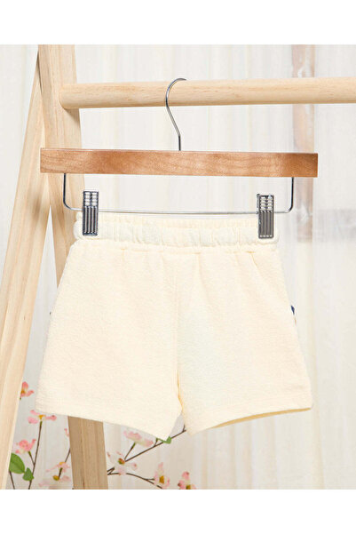 REDTAG Infant Boys Cream Jacquard Active Shorts