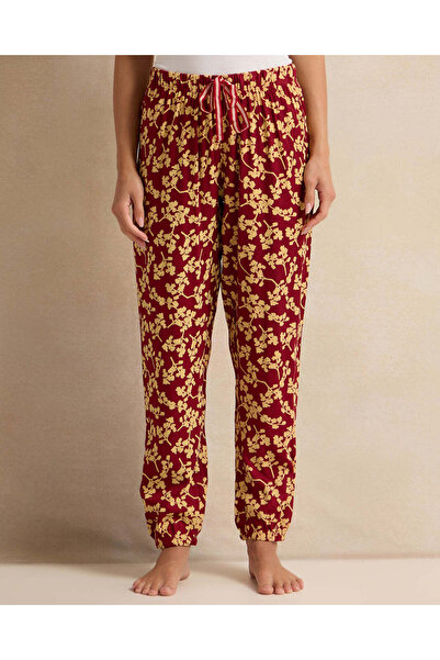 REDTAG Women Red Floral Printed Pyjama Set (2 Piece)