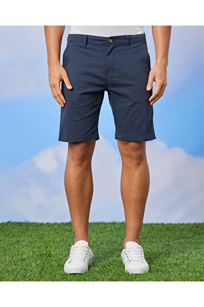 REDTAG Men Navy Chino Shorts