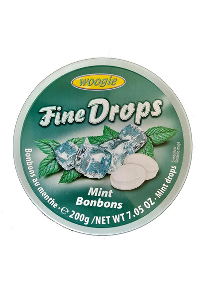 Woogie Picături fine de mentă 200g