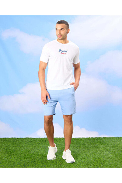 REDTAG Men Blue Active Shorts