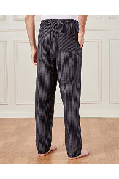 REDTAG Men Charcoal Checkered Pyjama Bottom