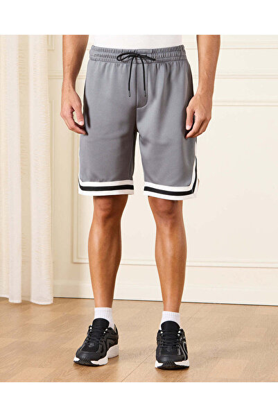 REDTAG Men Grey Active Shorts