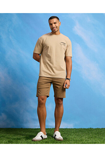 REDTAG Men Brown Pull On Shorts