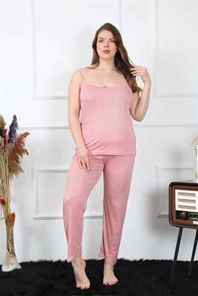 alfa expres Clothing Women's Plus Size Powder Rope Strap Pajama Set