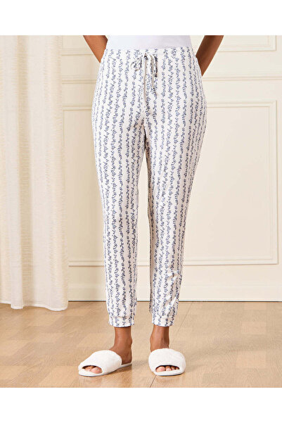 REDTAG Women Blue And White Striped Pyjama Set (2 Piece)