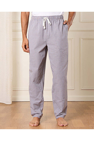 REDTAG Men White Checkered Pyjama Set (2 Piece)