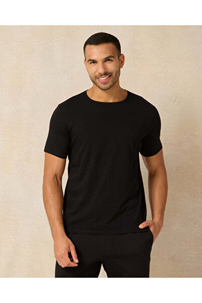 REDTAG Men Black Pyjama Bottom