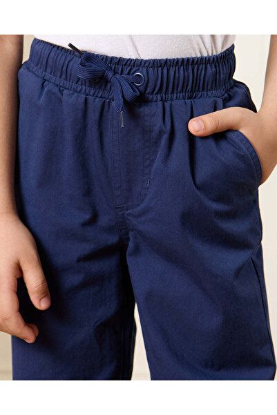 REDTAG Boys Navy Twill Joggers