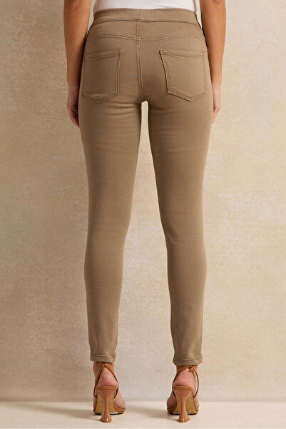 REDTAG Women Beige Skinny Fit Jeggings