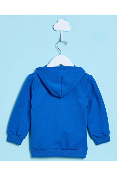 REDTAG Infant Boys Blue Printed Sweatshirt