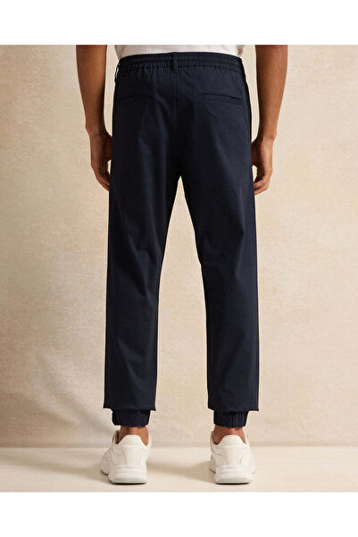 REDTAG Men Navy Twill Joggers